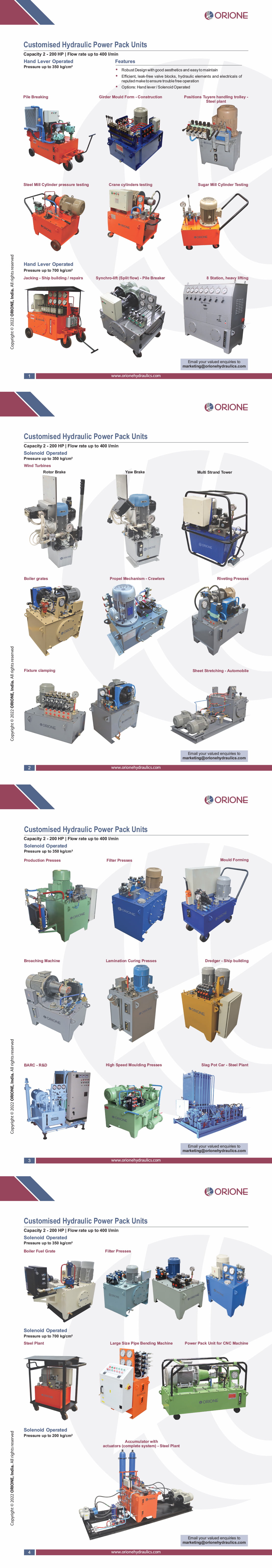 Customised & Special Purpose Products